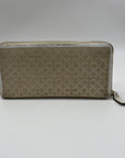 Coach Beige Madison Op Art Accordion Zip Wallet