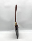 Burberry Brown Vinyl Nova Check Shoulder Bag Side Two