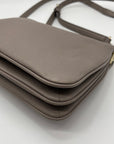 Kate Spade Gray Pebbled Leather Mulberry Street Madeline Crossbody Bag