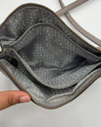 Kate Spade Gray Pebbled Leather Mulberry Street Madeline Crossbody Bag