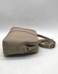 Giani Bernini Beige Faux Leather Crossbody Bag