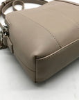 Giani Bernini Beige Faux Leather Crossbody Bag
