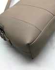 Giani Bernini Beige Faux Leather Crossbody Bag