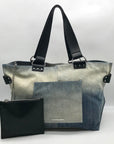 Steve Madden Denim Balisia Tote Bag With Wallet