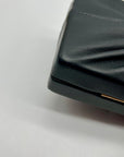 Cult Gaia Lisse Black Fabric Leather Clutch