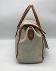 Michael Kors Beige & Brown Leather Margo Satchel