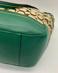 Coach Park Green Canvas Park Signature Carrie Tote