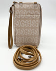 Giani Bernini Neutral Signature Phone Pouch Wallet Crossbody