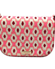 Kate Spade Pink Laurel Way Ikat Posey Foldover Crossbody bag