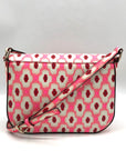 Kate Spade Pink Laurel Way Ikat Posey Foldover Crossbody bag