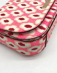 Kate Spade Pink Laurel Way Ikat Posey Foldover Crossbody bag