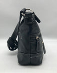 Stone Mountain Black Washed Leather Irene Hobo Bag