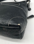 Stone Mountain Black Washed Leather Irene Hobo Bag