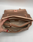 I.N.C. International Concepts Rose Gold Ajae Soft Sequin Top Handle Bag