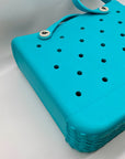 Bogg Bag Turquoise Synthetic Waterproof Tote Bag