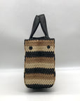 Steve Madden Beige Raffia Bflores Mini Tote With Wallet