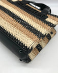 Steve Madden Beige Raffia Bflores Mini Tote With Wallet