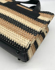 Steve Madden Beige Raffia Bflores Mini Tote With Wallet
