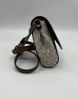 Michael Kors Cream Coated Canvas Jet Set Crossbody