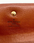 Louis Vuitton Brown Monogram Coated Canvas Snap Wallet