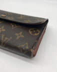 Louis Vuitton Brown Monogram Coated Canvas Snap Wallet