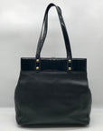 Badgley Mischka Black Leather Maya Tote Bag