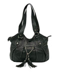 Allison Scott Black Leather Shoulder Bag