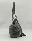 Allison Scott Black Leather Shoulder Bag