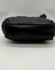 Allison Scott Black Leather Shoulder Bag