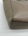 Coach Soft Grey Turn-lock Chain Tote Bag 57107