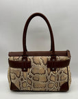 Rafe Totengco Snake-Embossed Satchel