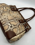 Rafe Totengco Snake-Embossed Satchel