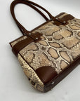 Rafe Totengco Snake-Embossed Satchel
