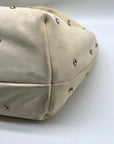 Sam Edelman Faren Rhinestone Medium Beige Suede Hobo