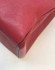 Corello Red Embossed Leather Tote