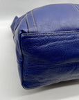 Tignanello Blue Leather Hobo or Shoulder Bag