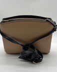 Nine West Beige Pebbled Faux Leather Crossbody Bag
