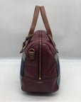 Fossil Multicolor Pebbled Leather Colorblock Satchel Bag