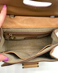 Spartina 449 Tan Leather Top Handle Siren Convertible Satchel