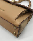Spartina 449 Tan Leather Top Handle Siren Convertible Satchel