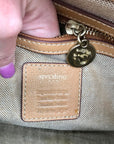 Spartina 449 Tan Leather Top Handle Siren Convertible Satchel