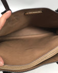 Michael Kors Brown Pebbled Leather Mercer Satchel