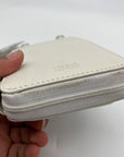 Giani Bernini White Softy Leather Tech Crossbody Bag