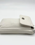 Giani Bernini White Softy Leather Tech Crossbody Bag