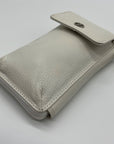 Giani Bernini White Softy Leather Tech Crossbody Bag