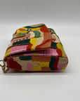MMs Brands Beaded Flip-Over Clutch Purse
