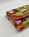 MMs Brands Beaded Flip-Over Clutch Purse