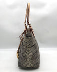 Michael Kors Gray Python Embossed Leather Shoulder Bag