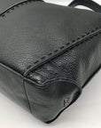 The Sak Black Pebbled Leather Medium Los Feliz Hobo Bag
