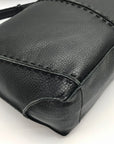 The Sak Black Pebbled Leather Medium Los Feliz Hobo Bag